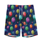 Fantastic Planets Pattern Print Men's Sports Shorts