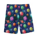 Fantastic Planets Pattern Print Men's Sports Shorts