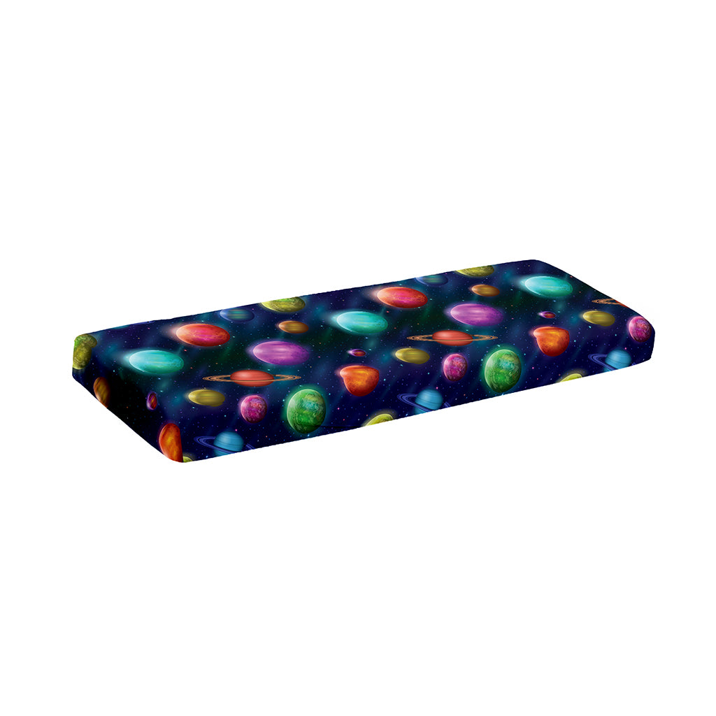 Fantastic Planets Pattern Print Piano Keyboard Cover