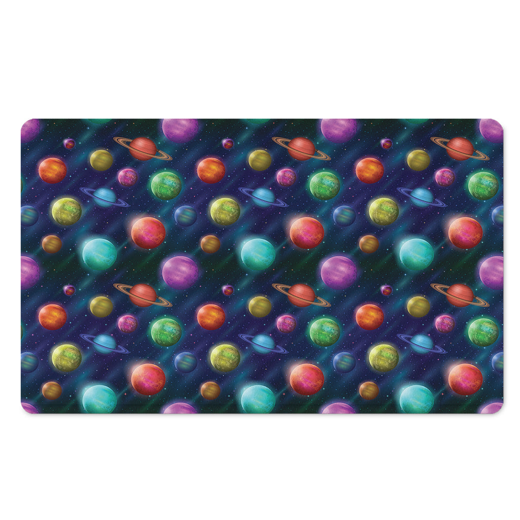 Fantastic Planets Pattern Print Polyester Doormat