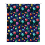 Fantastic Planets Pattern Print Polyester Shower Curtain