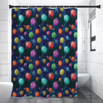 Fantastic Planets Pattern Print Premium Shower Curtain