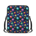 Fantastic Planets Pattern Print Rectangular Crossbody Bag