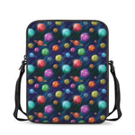 Fantastic Planets Pattern Print Rectangular Crossbody Bag