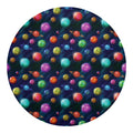 Fantastic Planets Pattern Print Round Blanket