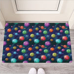 Fantastic Planets Pattern Print Rubber Doormat