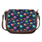 Fantastic Planets Pattern Print Saddle Bag