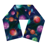 Fantastic Planets Pattern Print Scarf