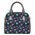 Fantastic Planets Pattern Print Shoulder Handbag
