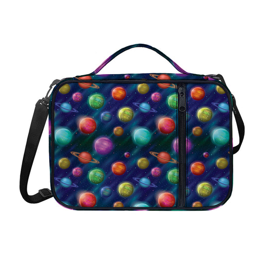Fantastic Planets Pattern Print Shoulder Strap Bible Bag
