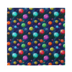 Fantastic Planets Pattern Print Silk Bandana