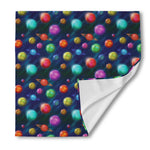 Fantastic Planets Pattern Print Silk Bandana