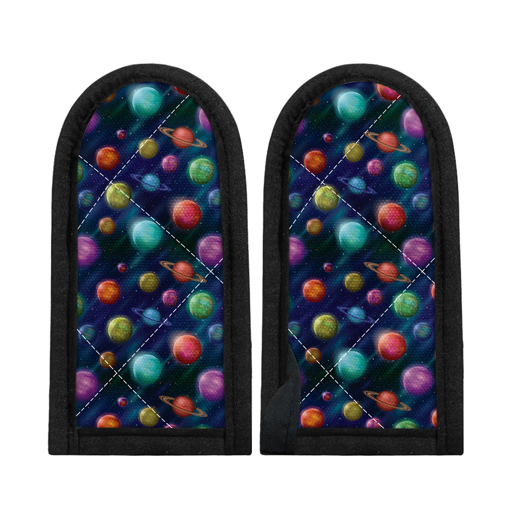 Fantastic Planets Pattern Print Skillet Handle Cover