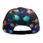 Fantastic Planets Pattern Print Snapback Cap