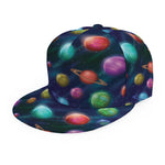 Fantastic Planets Pattern Print Snapback Cap