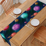 Fantastic Planets Pattern Print Table Runner