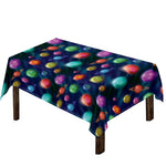 Fantastic Planets Pattern Print Tablecloth
