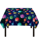 Fantastic Planets Pattern Print Tablecloth