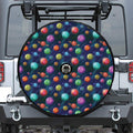 Fantastic Planets Pattern Print Tire Cover With Camera Hole