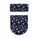 Fantastic Planets Pattern Print Toilet Lid And Tank Cover Set