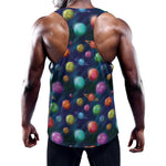 Fantastic Planets Pattern Print Training Tank Top