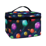 Fantastic Planets Pattern Print Travel Makeup Bag
