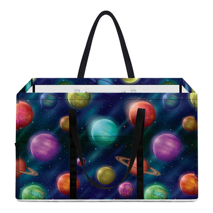 Fantastic Planets Pattern Print Utility Tote Bag