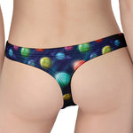 Fantastic Planets Pattern Print Women's Thong