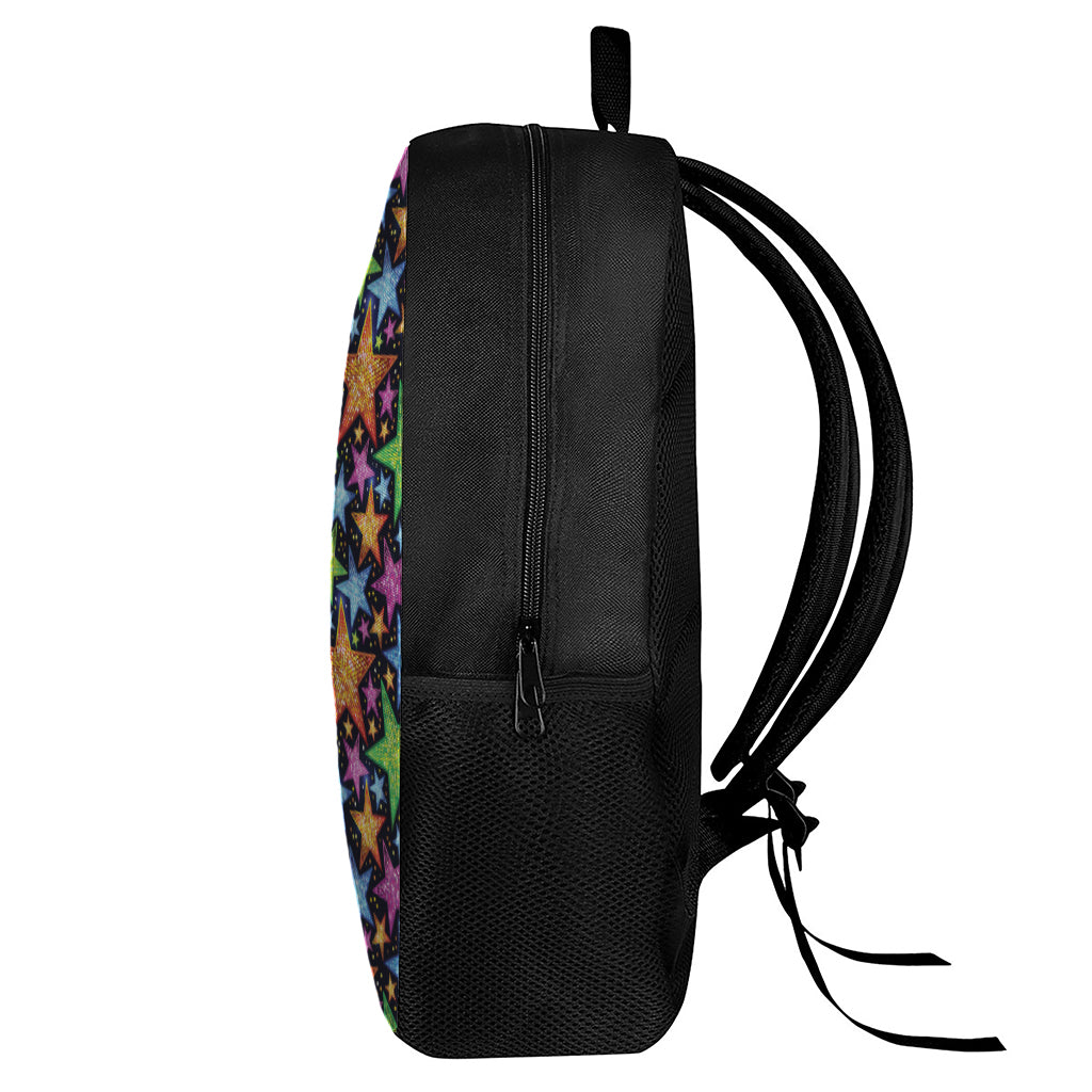 Fantastic Star Pattern Print 17 Inch Backpack