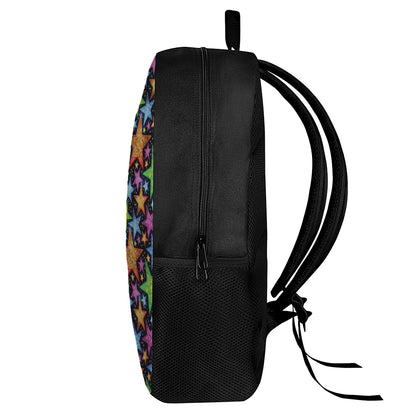Fantastic Star Pattern Print 17 Inch Backpack