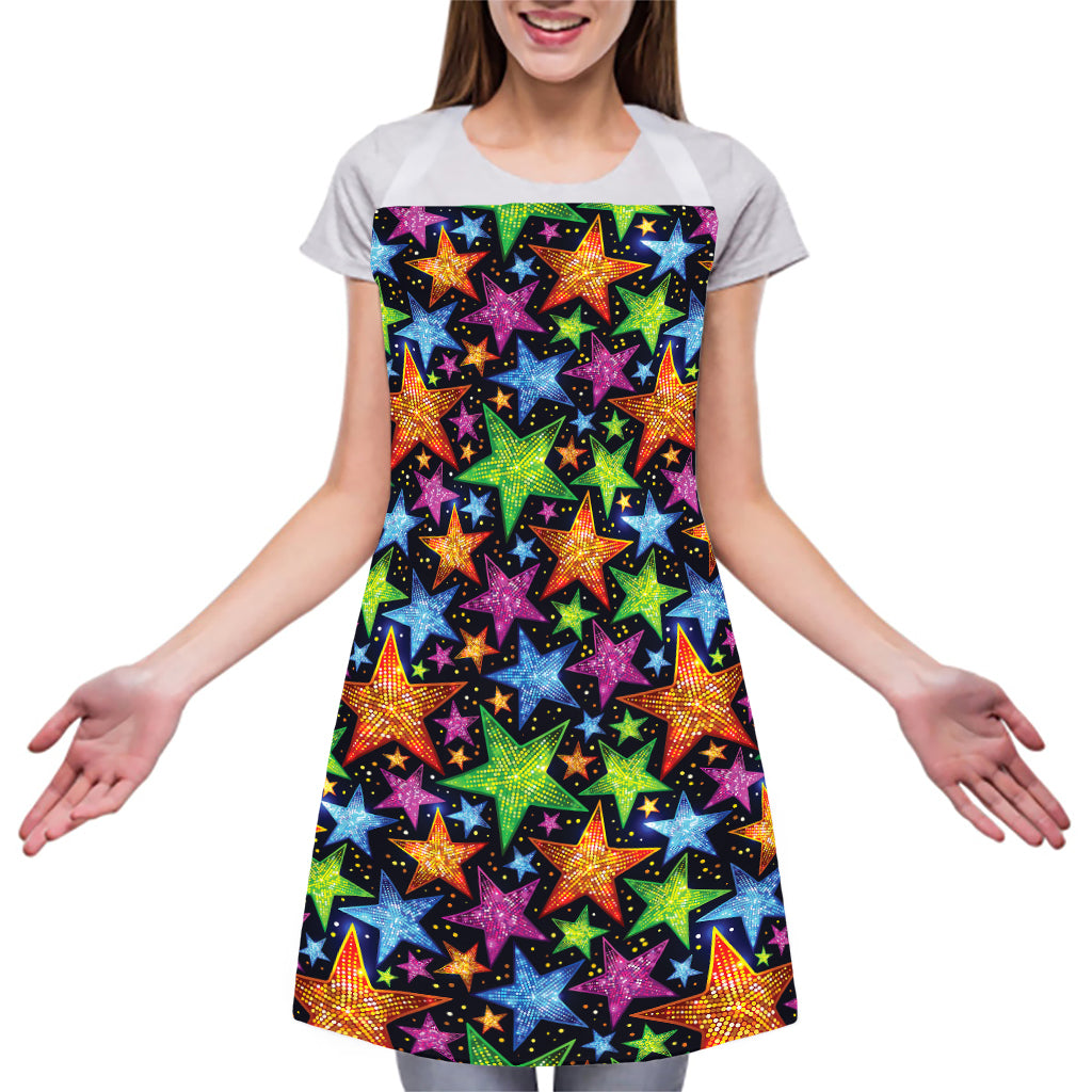 Fantastic Star Pattern Print Adjustable Apron