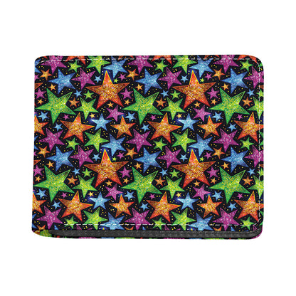 Fantastic Star Pattern Print Bifold Wallet