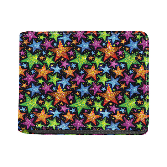 Fantastic Star Pattern Print Bifold Wallet