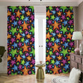 Fantastic Star Pattern Print Dimout Pencil Pleat Curtains