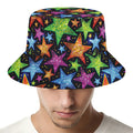 Fantastic Star Pattern Print Bucket Hat