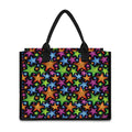 Fantastic Star Pattern Print Canvas Tote Bag