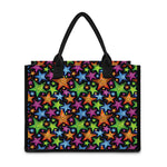 Fantastic Star Pattern Print Canvas Tote Bag