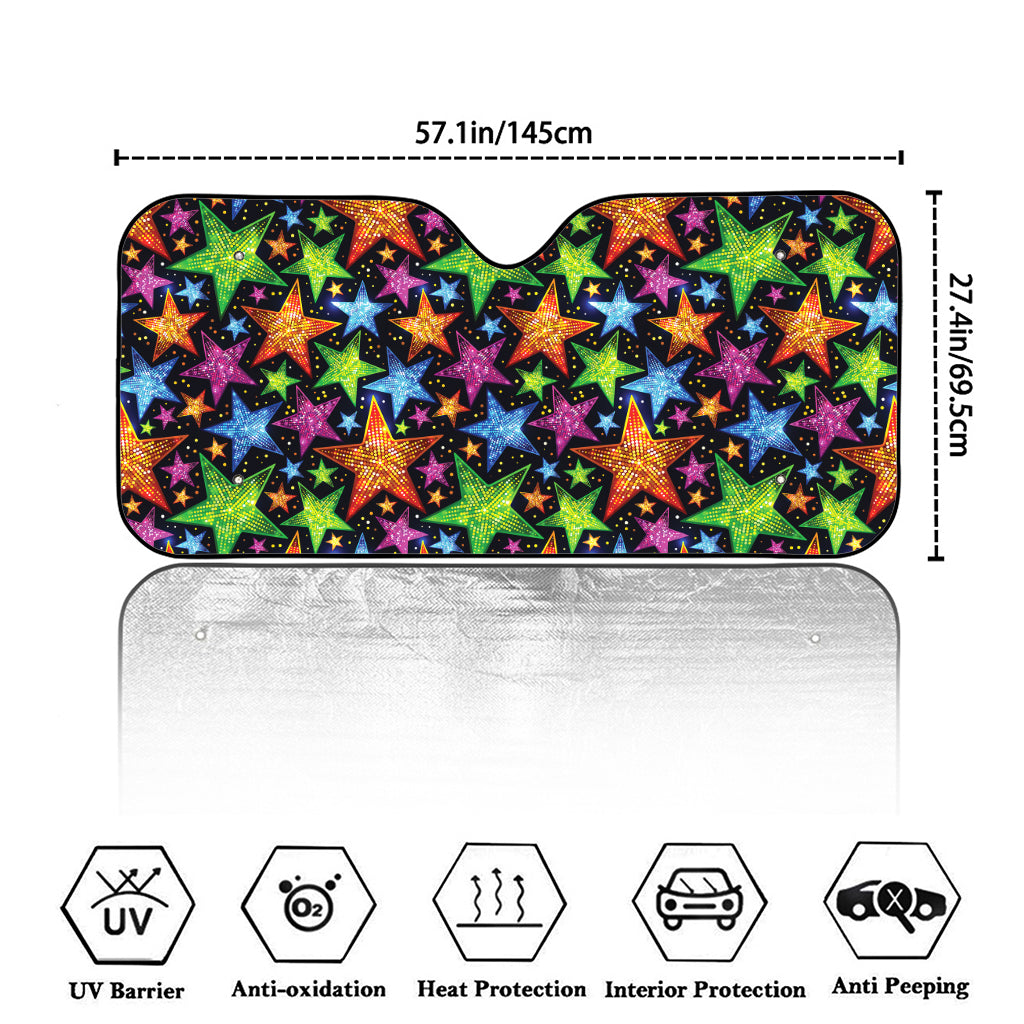 Fantastic Star Pattern Print Car Windshield Sun Shade