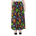 Fantastic Star Pattern Print Chiffon Maxi Skirt