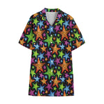 Fantastic Star Pattern Print Cotton Hawaiian Shirt