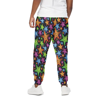 Fantastic Star Pattern Print Cotton Pants