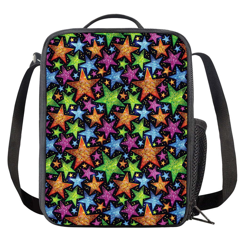 Fantastic Star Pattern Print Crossbody Lunch Bag