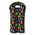Fantastic Star Pattern Print Double Neoprene Wine Tote