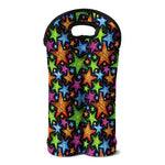 Fantastic Star Pattern Print Double Neoprene Wine Tote