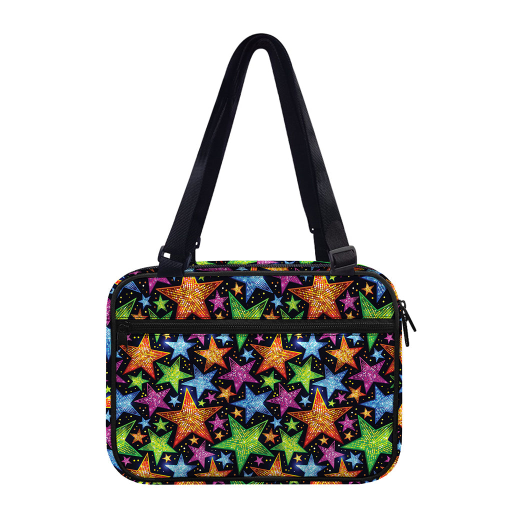 Fantastic Star Pattern Print Double Strap Bible Bag