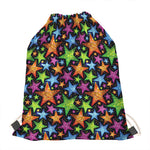 Fantastic Star Pattern Print Drawstring Bag