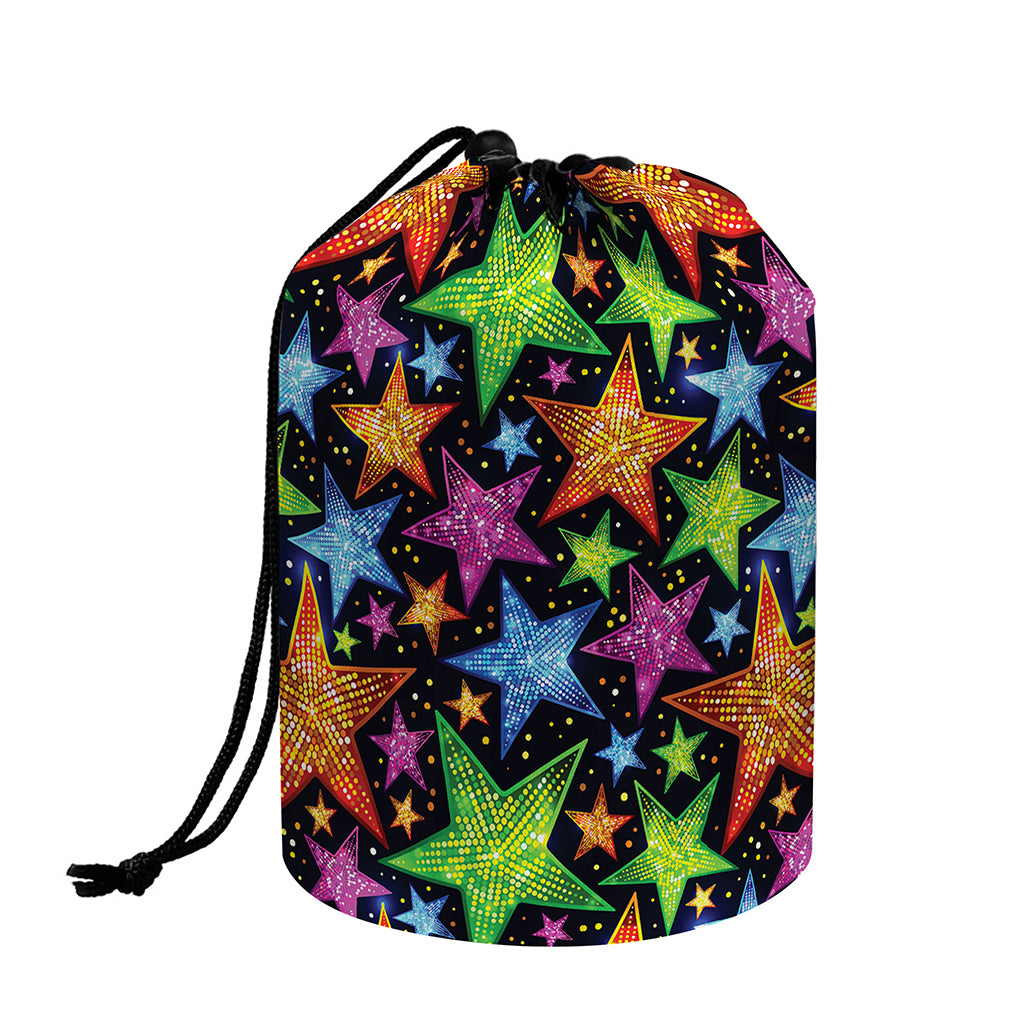 Fantastic Star Pattern Print Drawstring Makeup Bag