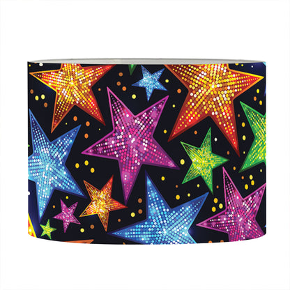 Fantastic Star Pattern Print Drum Lamp Shade