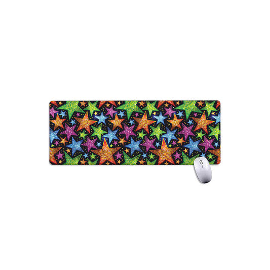 Fantastic Star Pattern Print Extended Mouse Pad