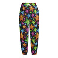 Fantastic Star Pattern Print Fleece Lined Knit Pants